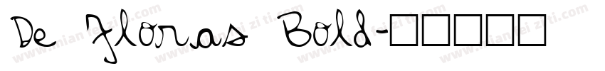 De Floras Bold字体转换
